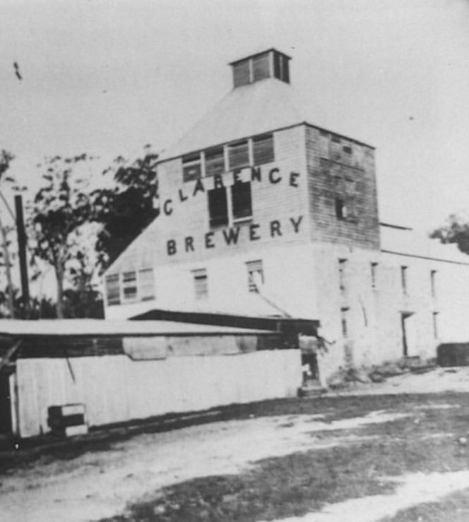 The historic stone facade of The Old Clarence Brewery, Maclean NSW