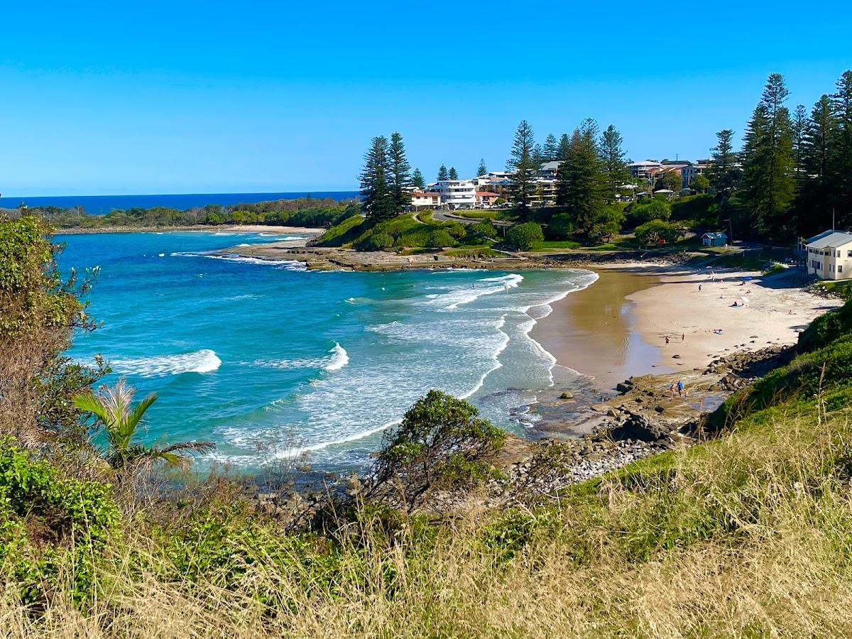 Yamba beach and headland, NSW